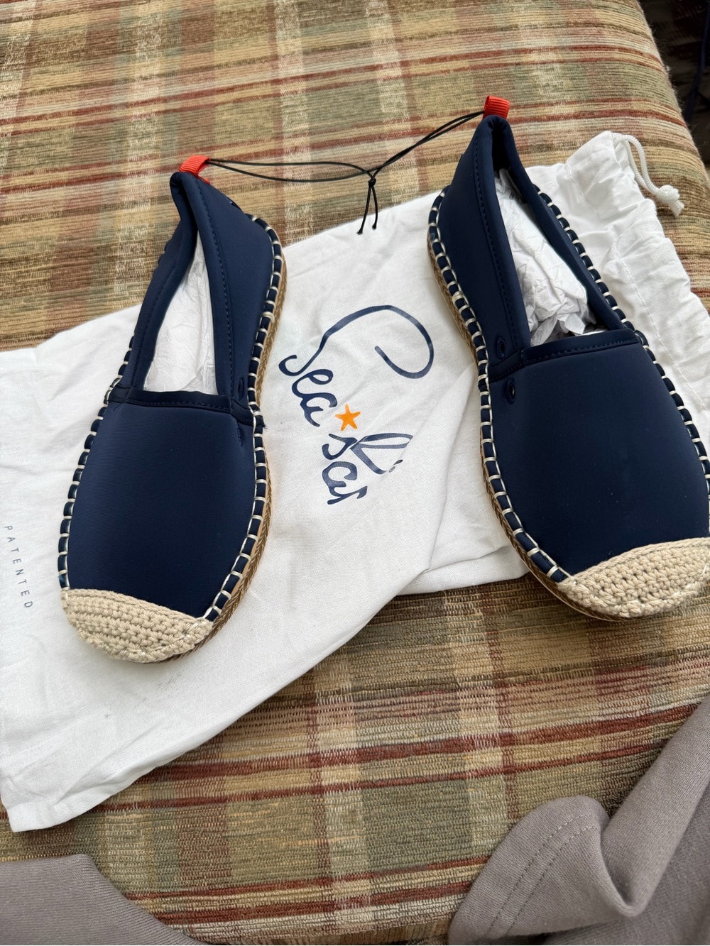Sea La Vie Kids Navy Moccasin Espadrilles